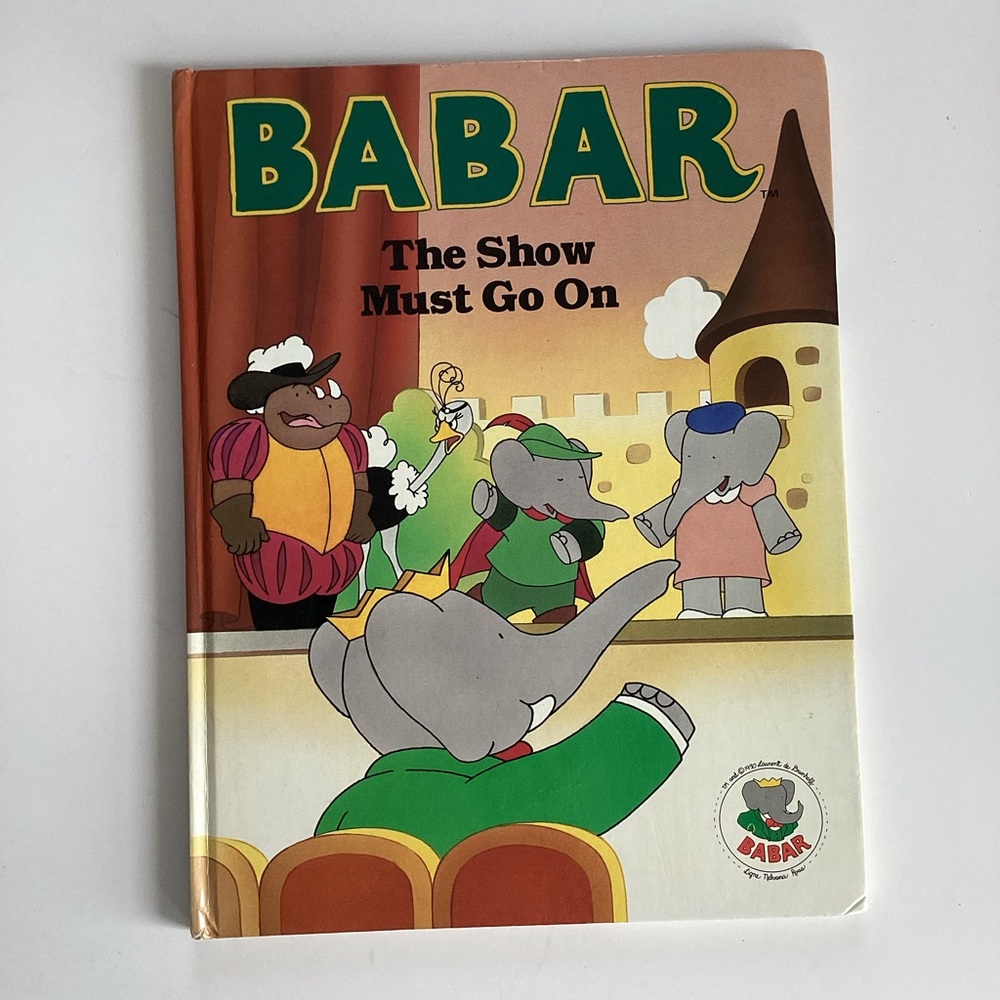 $5 add-on🌼 Vintage 1990 Babar hardcover kids book